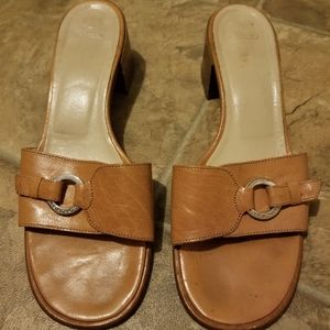 Tan Coach Sandals